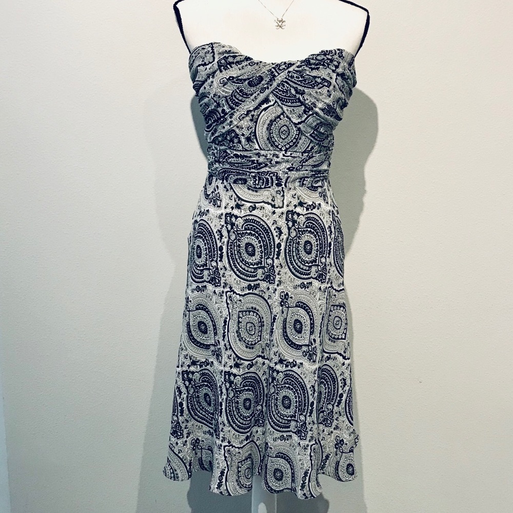 Venus Strapless Paisley Dress